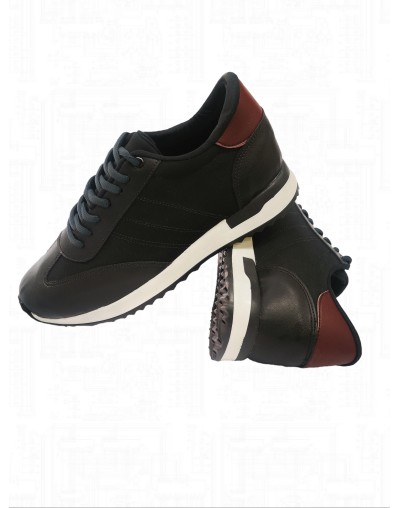 Zapatos para hombre negros casuales con cordones
