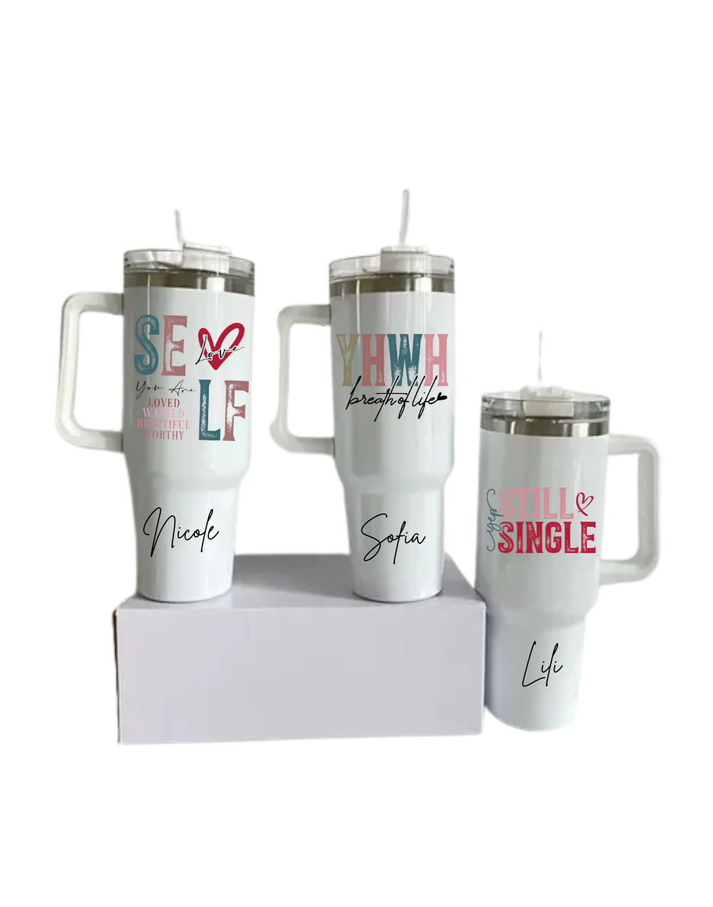 Termo Personalizado Tipo Stanley 40oz  Amarte  Quererte  Cuidarte