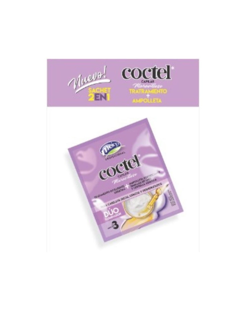 MEICYS COCTEL CAPILAR TRATAMIENTO INTELIGENTE KERATINA MAS AMPOLLA FORTIFICANTE X12 SACHET