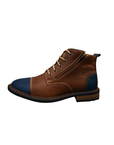 Bota ejecutiva con cremallera hombre