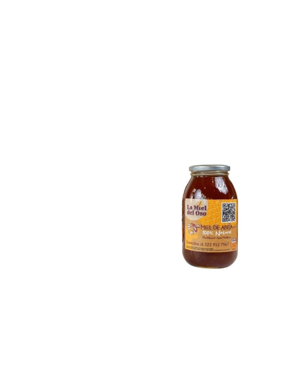 Miel de abeja 100% natural de apis melifera 1000 gramos