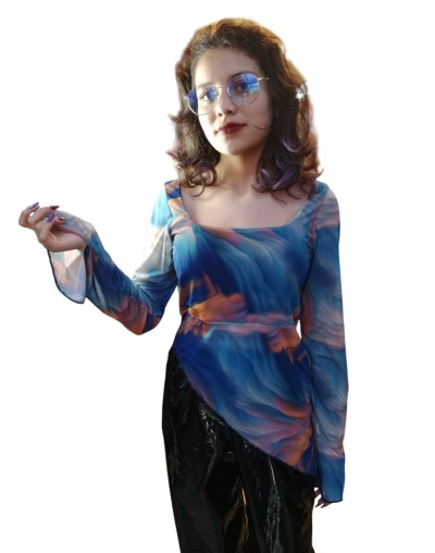 BLUSA MALLA ESTAMPADA
