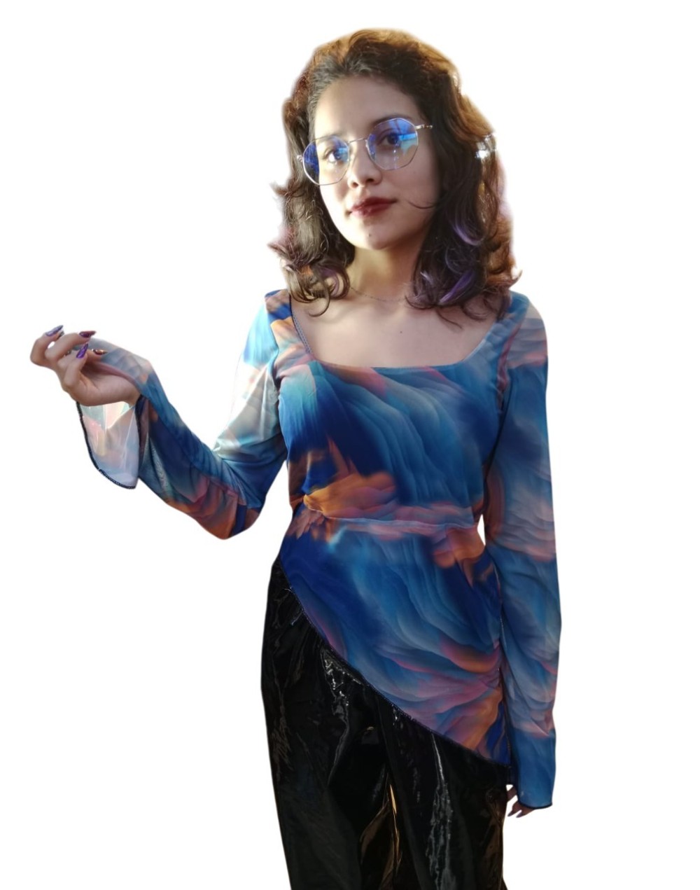 BLUSA MALLA ESTAMPADA