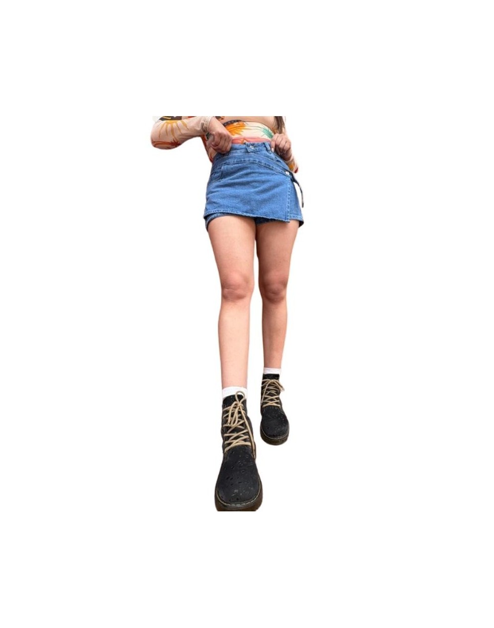 FALDA SHORT EN DENIM ATREVIDA