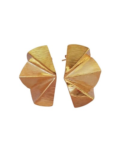 Aretes Abanico Bronce