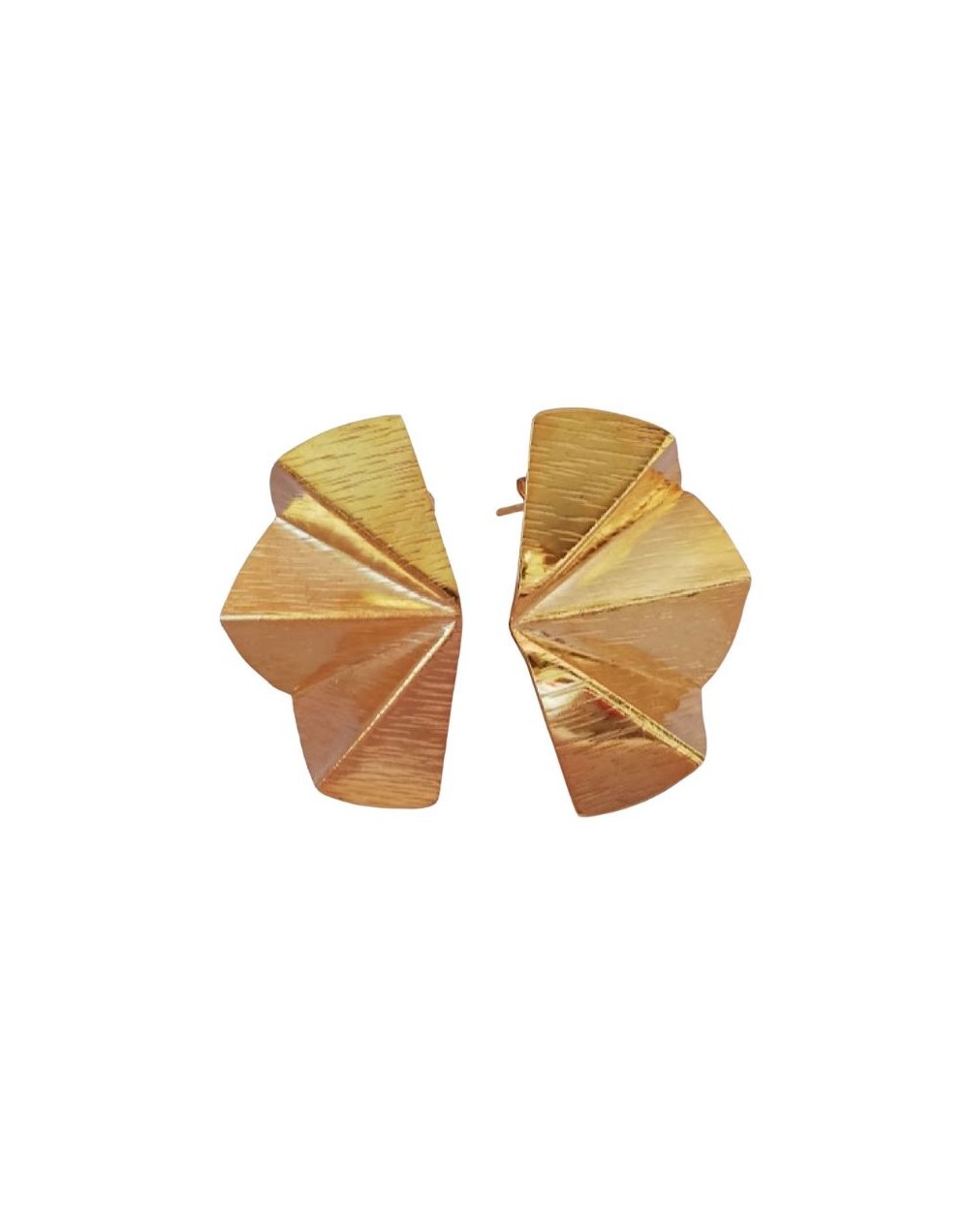 Aretes Abanico Bronce