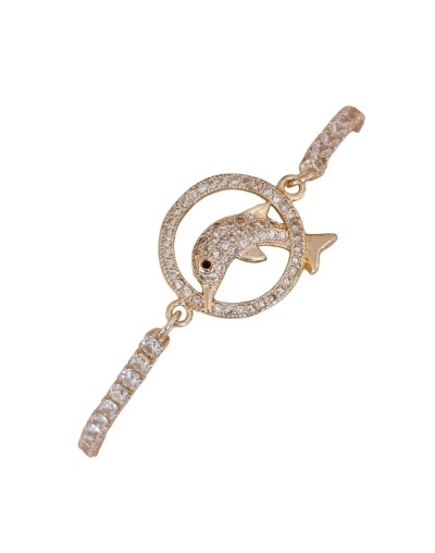 Pulsera Delfín Dorada