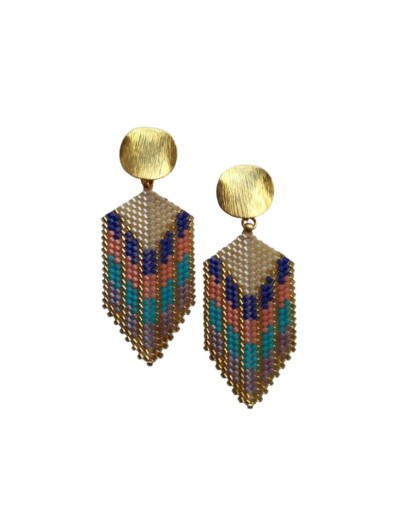 Aretes miyuki grandes