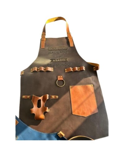 Delantal para Asados - Personalizable en Cuero