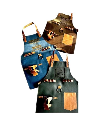Delantal para Asados - Personalizable en Cuero