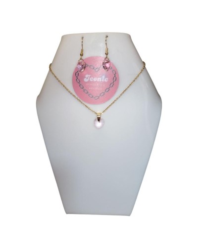Combo  Aretes y Cadena en Acero