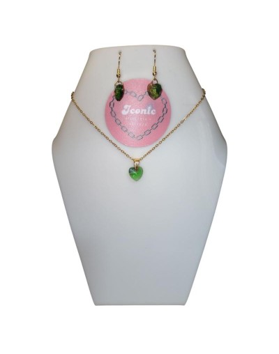 Combo  Aretes y Cadena en Acero