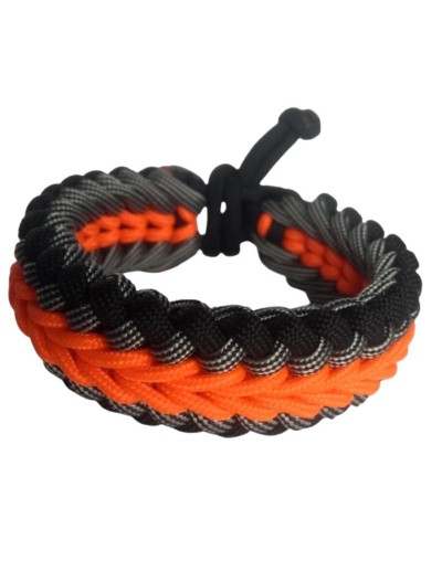 BRAZALETE PARACORD SUPERVIVENCIA 3 CUERDAS NUDO SANTICFIED
