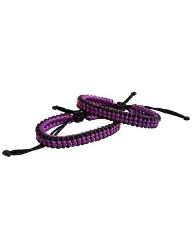 BRAZALETE DOS COLORES CORDON SEDA