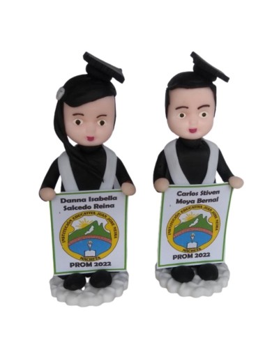 RECORDATORIO PORCELANICRON GRADOS TOGA Y BIRRETE