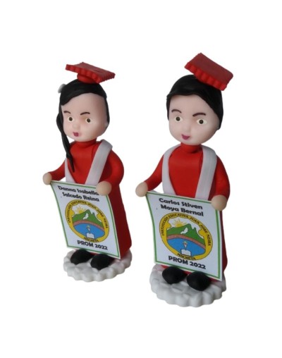 RECORDATORIO PORCELANICRON GRADOS TOGA Y BIRRETE