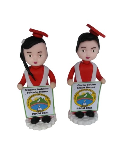 RECORDATORIO PORCELANICRON GRADOS TOGA Y BIRRETE
