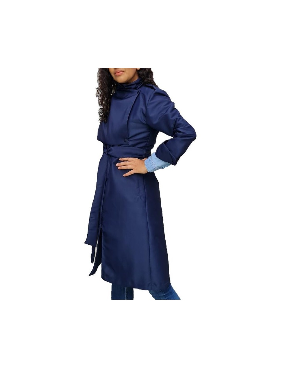 Trench coat MACK azul naval