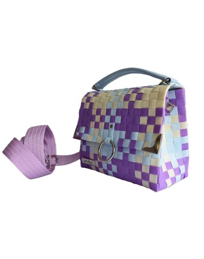 Cartera Estilo Baúl Tejida en Zuncho