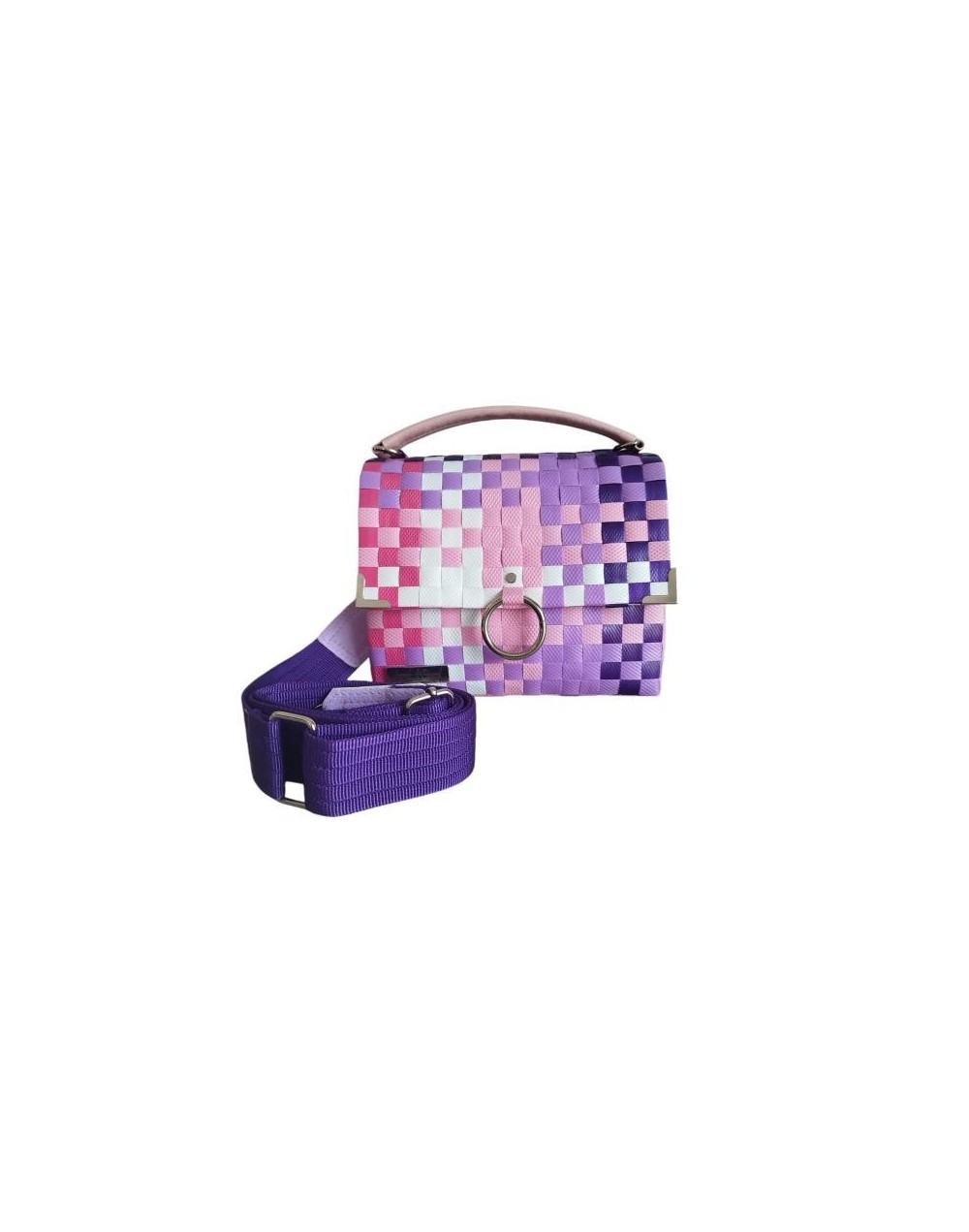 Cartera Estilo Baúl Tejida en Zuncho