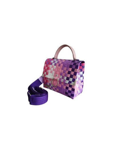 Cartera Estilo Baúl Tejida en Zuncho