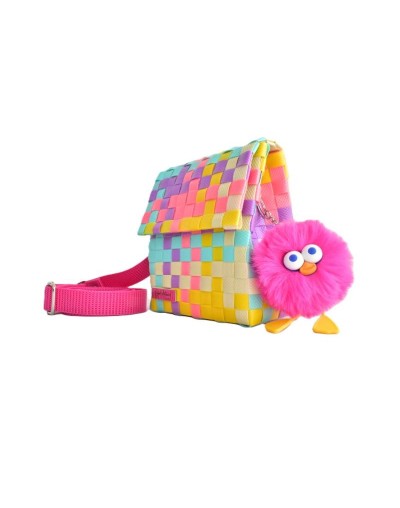 Cartera Estilo Mini Baúl Zuncho Plástico