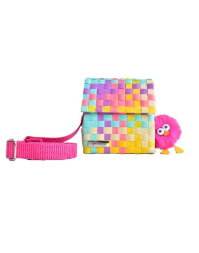 Cartera Estilo Mini Baúl Zuncho Plástico