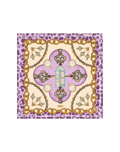 Pañuelo 80 X 80 CM. Perfecto como accesorio en el cuello, bolso o cabeza.