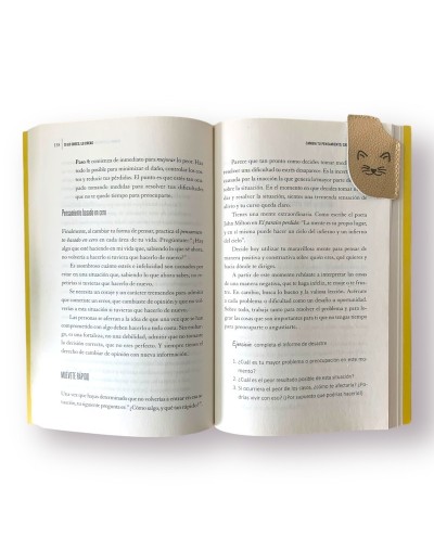 Separador libro de punta en cuero