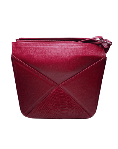 Bolso en cuero rojo