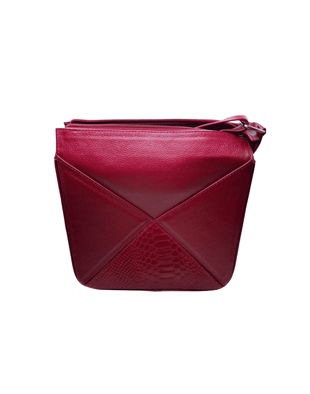 Bolso en cuero rojo