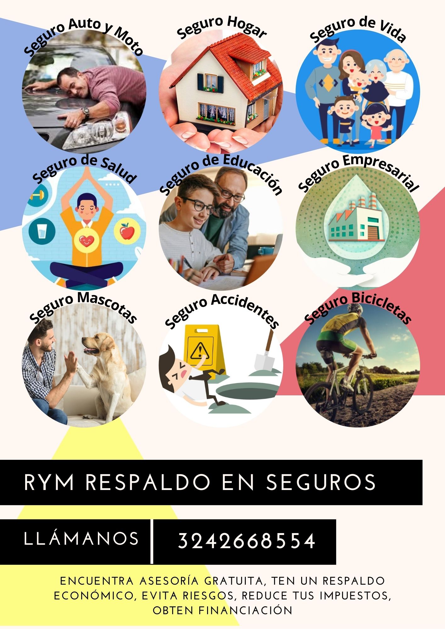 Tipos de seguros RyM Respaldo en Seguros